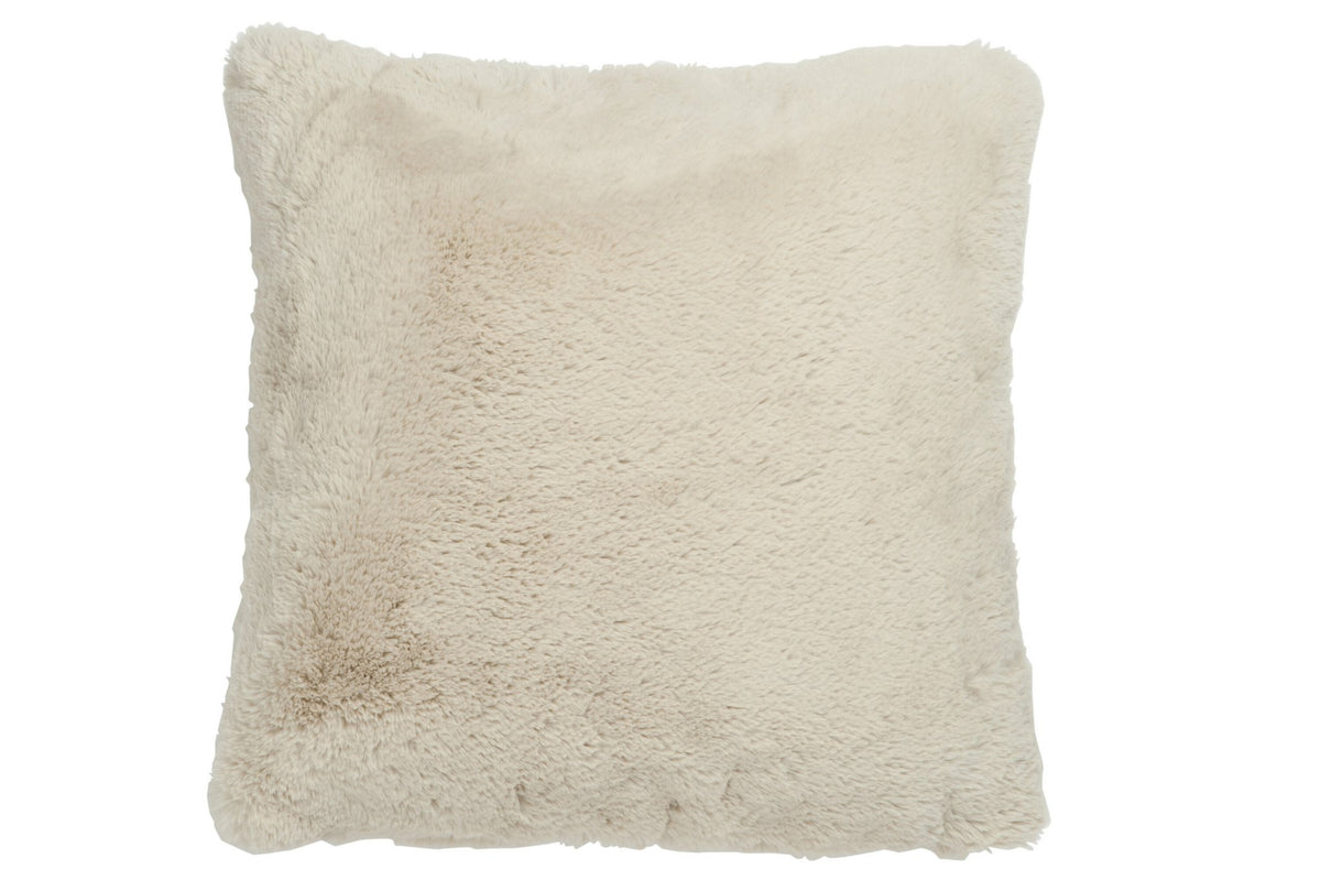 J-Line Cutie Sierkussen – Polyester – 45x45 cm – Lichtgrijs