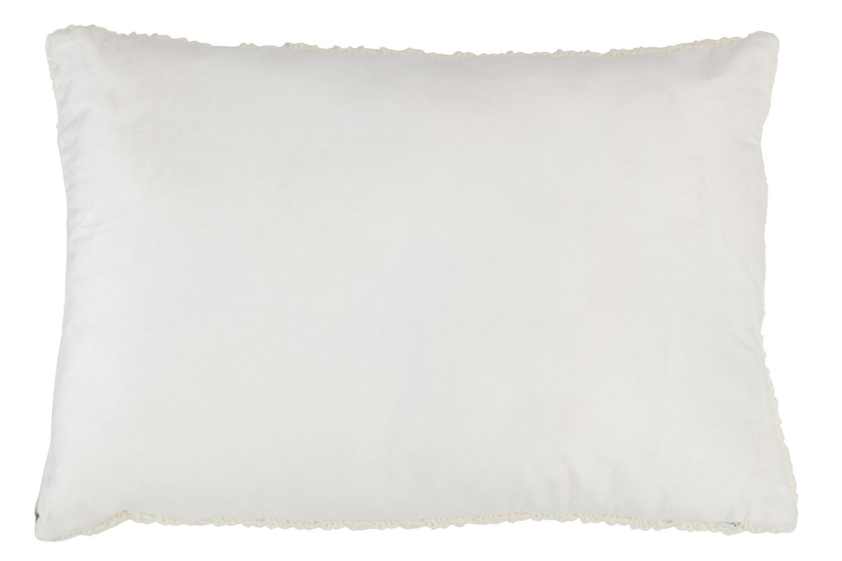 J-Line kussen Maison - polyester/acryl - rood/wit