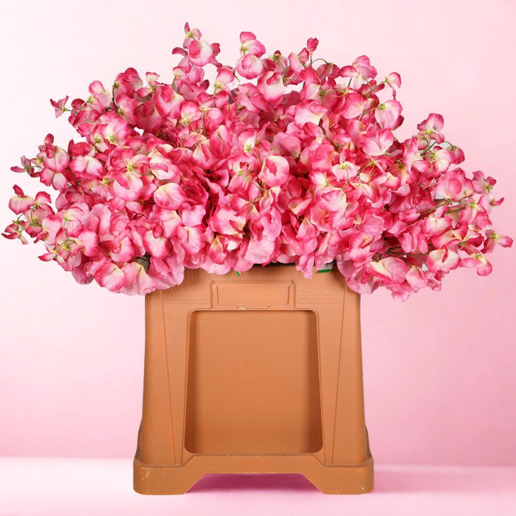 Lathyrus kunstmatige spray x3 roze 75 cm