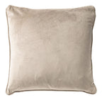 Dutch Decor Finn - Kussen 45x45 cm - Fluweel - Puimsteen - Beige
