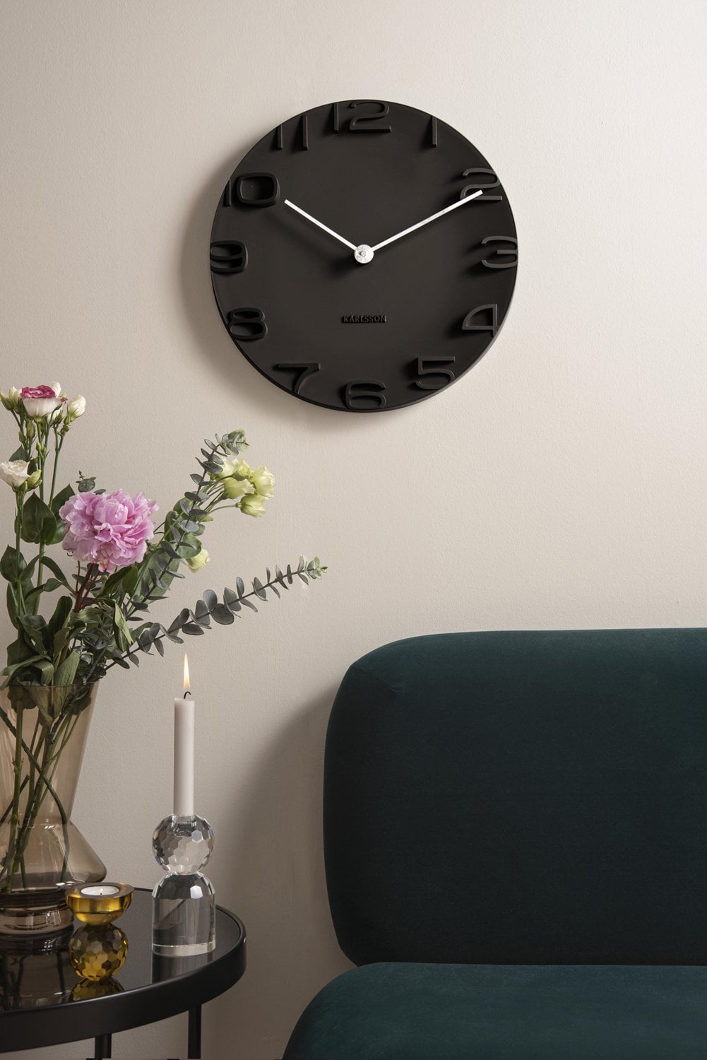 Wandklok aan de rand