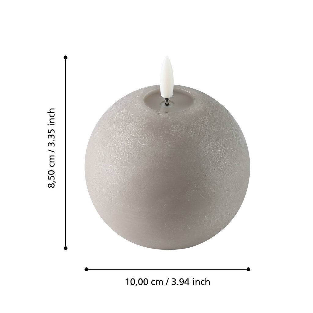 LED Kaars Leskino Beige 10x10cm