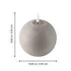 LED Kaars Leskino Beige 10x10cm