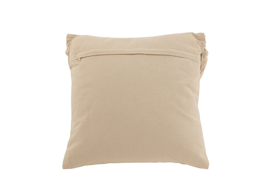 J-Line kussen Cosy - katoen - brige - small