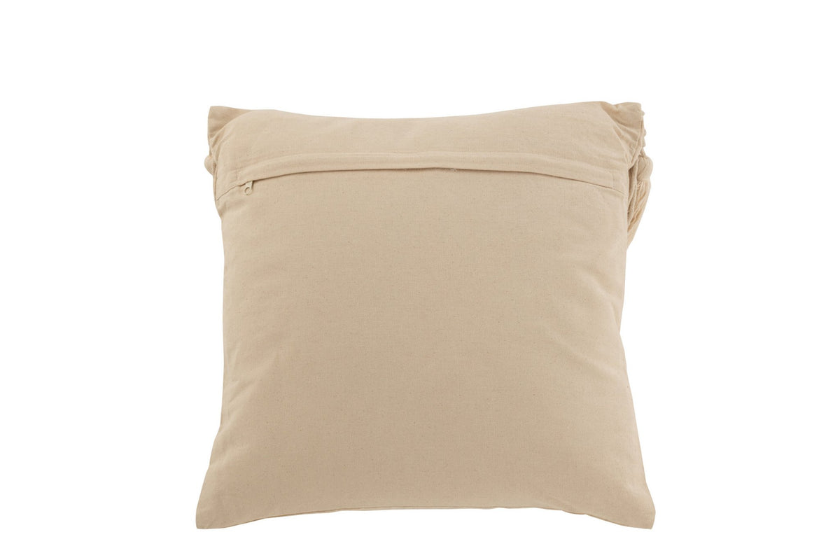 J-Line kussen Cosy - katoen - brige - small