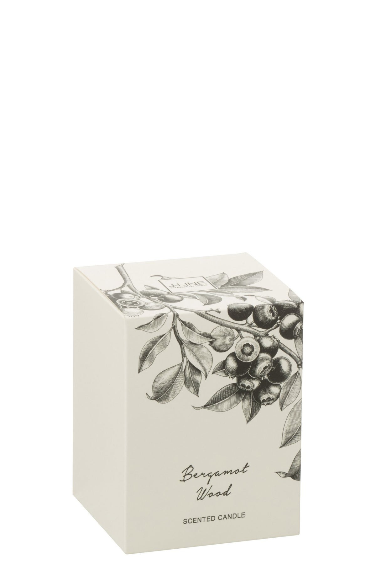 J-Line Geurkaars Bergamot Hout Coco Wax Large -50 Uur