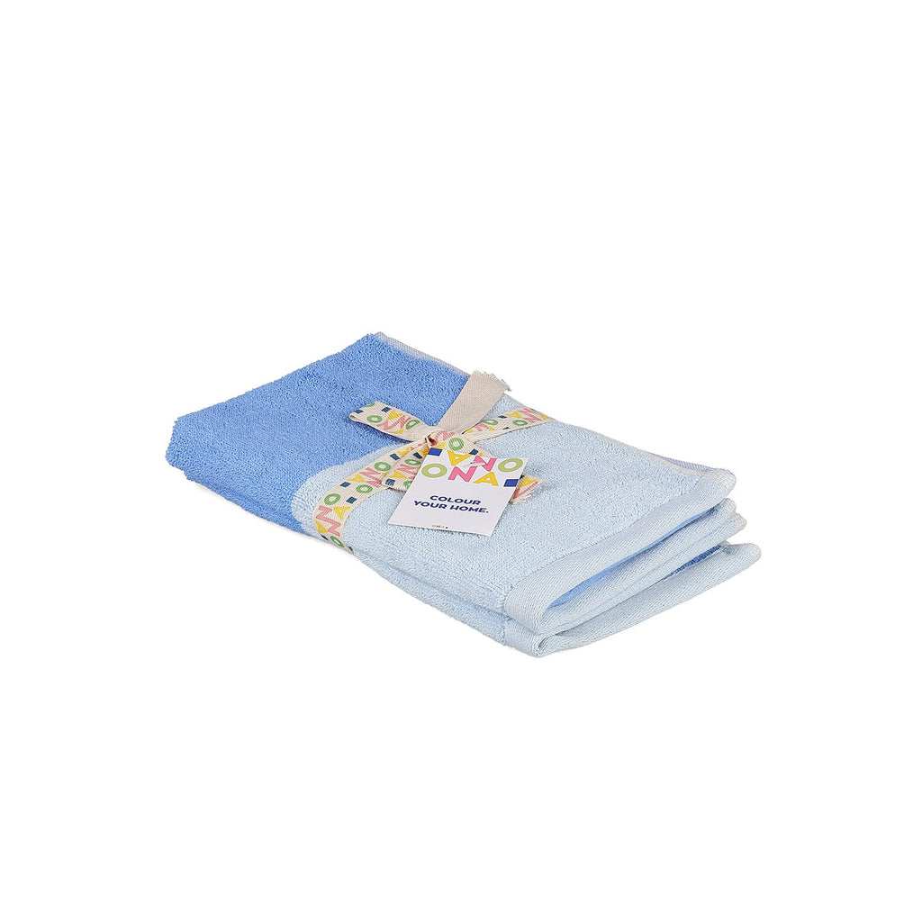 Gastendoekje 30x50cm oceaanblauw Pixie - Set van 2