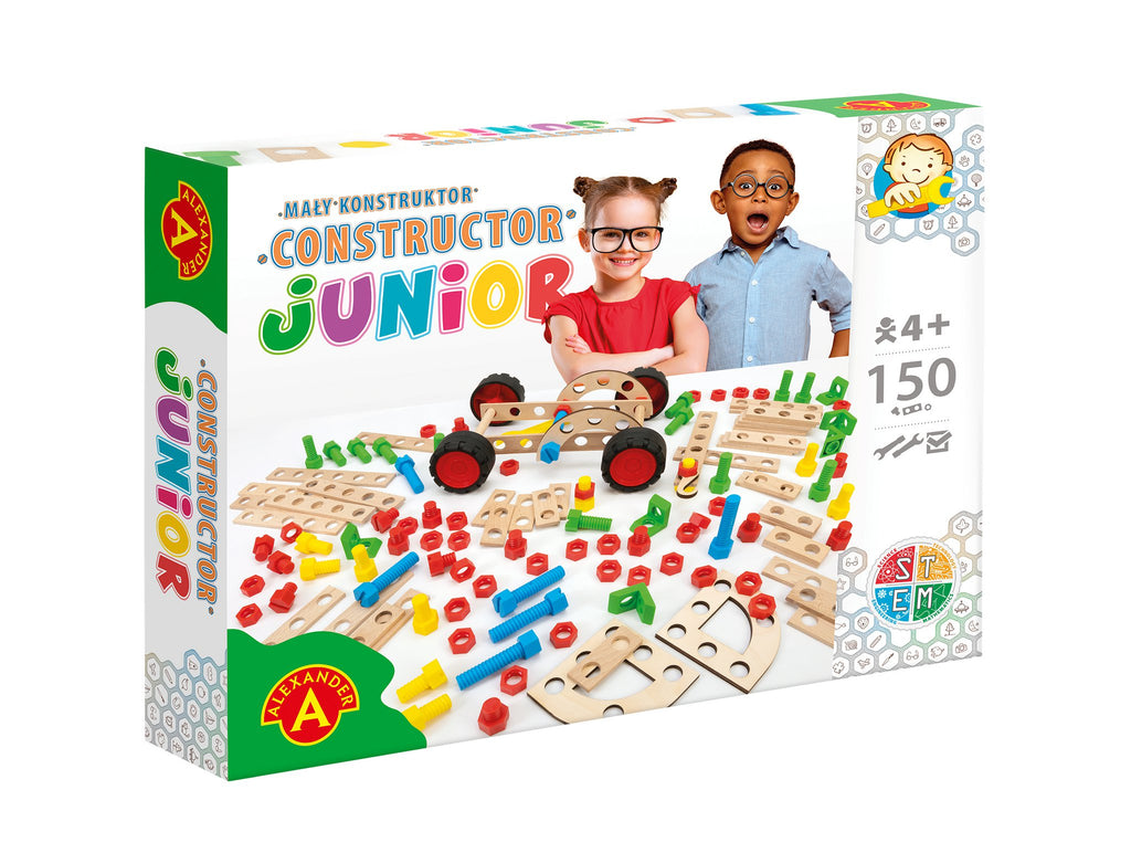 Constructieset Constructor Junior van hout- 150 onderdelen