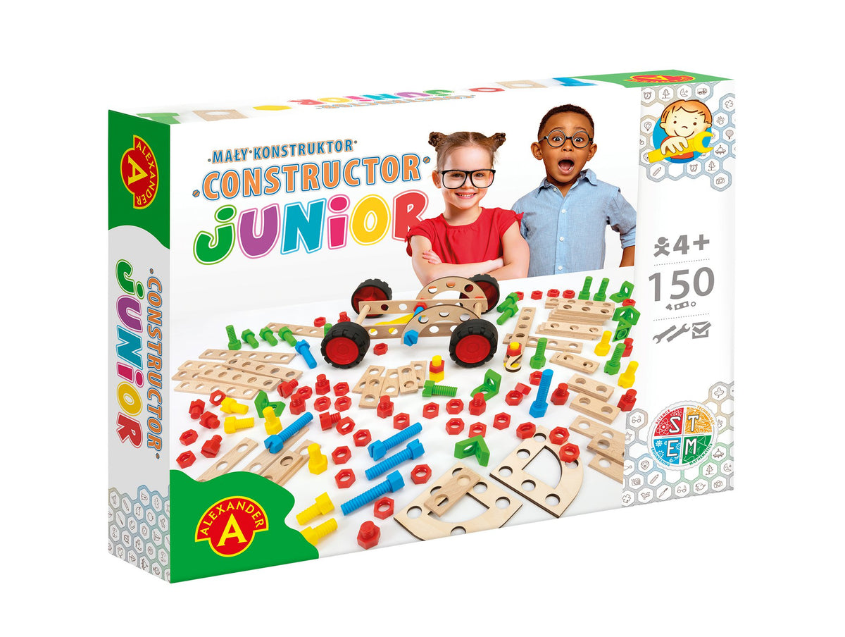 Constructieset Constructor Junior van hout- 150 onderdelen