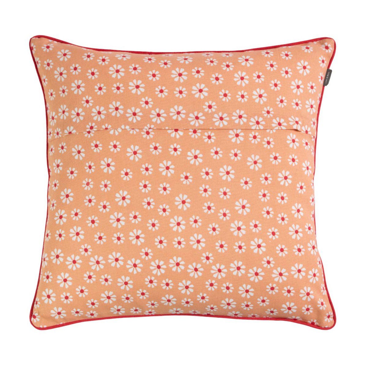 Daisy Flowers Kussen oranje 50x50cm