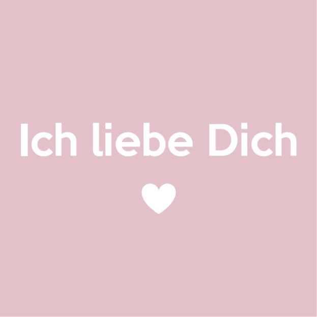 Wenskaart - Ich liebe Dich