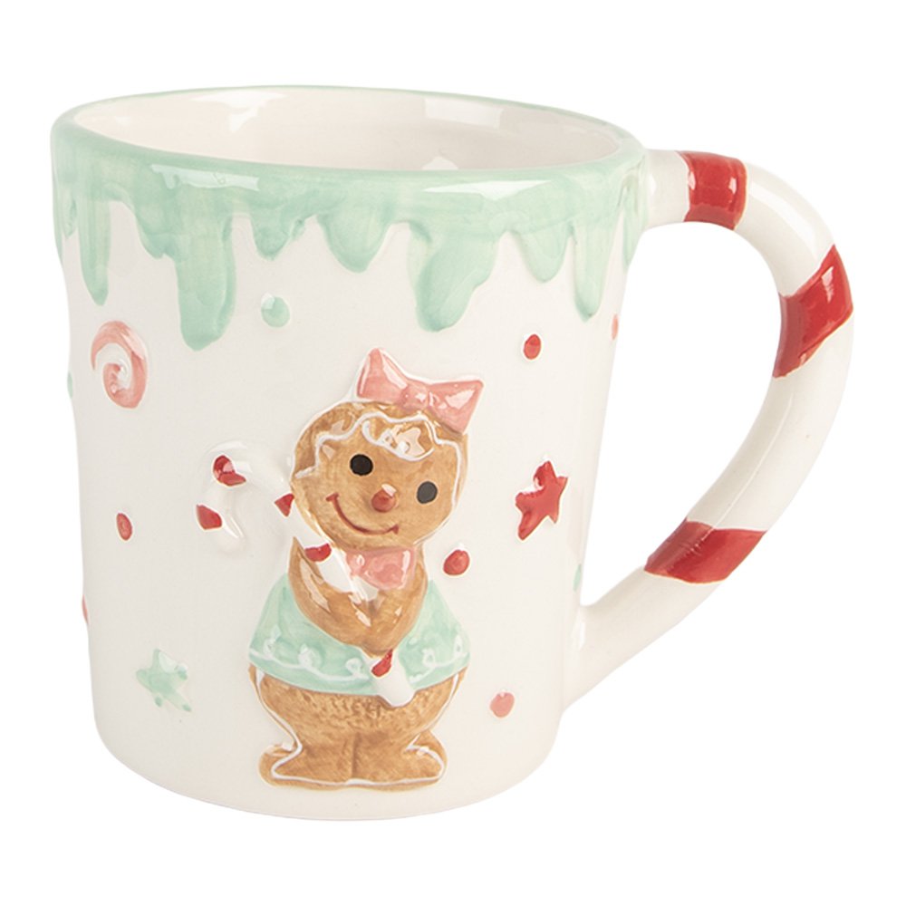 Mok Kerstman 400 ml Wit Keramiek