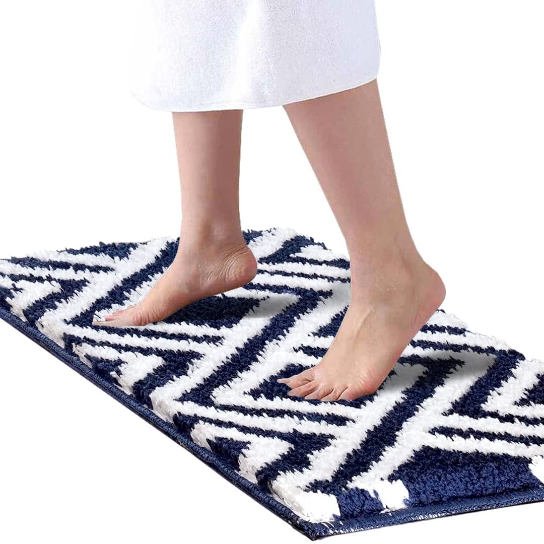 Egyptische superzachte massieve microvezel 2000 GSM-badmat 40x60 cm, verpakking van 1 | Superabsorberende antislipdeurvloermat