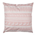Kussenhoes 45x45 cm Roze Wit Polyester Sierkussenhoes