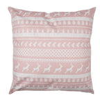 Kussenhoes 45x45 cm Roze Wit Polyester Sierkussenhoes