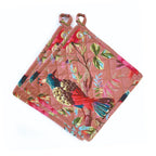 Potholders Paradise Old Pink, set of 2