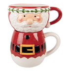 Mok Kerstman 400 ml / 500 ml Rood Keramiek
