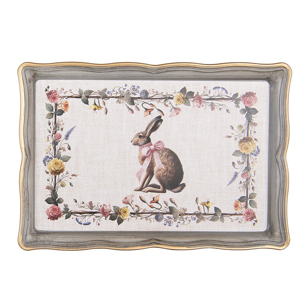 Dienblad 31x22x2 cm Beige Kunststof