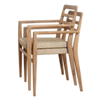Verano teakhouten tuinstoel met armleuning - FSC-gerecycled hout