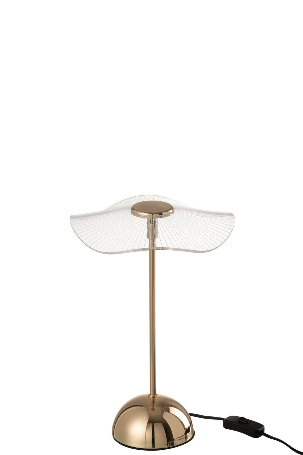 J-Line Tafellamp Led Bloem Metaal/Plastiek Goud Small