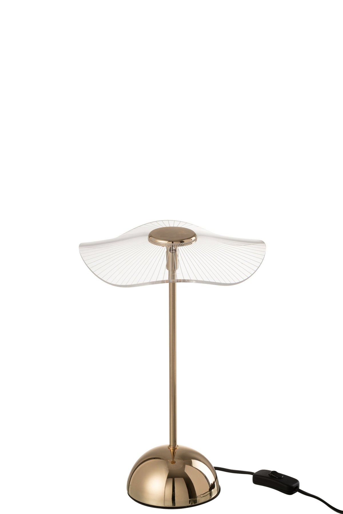 J-Line Tafellamp Led Bloem Metaal/Plastiek Goud Small