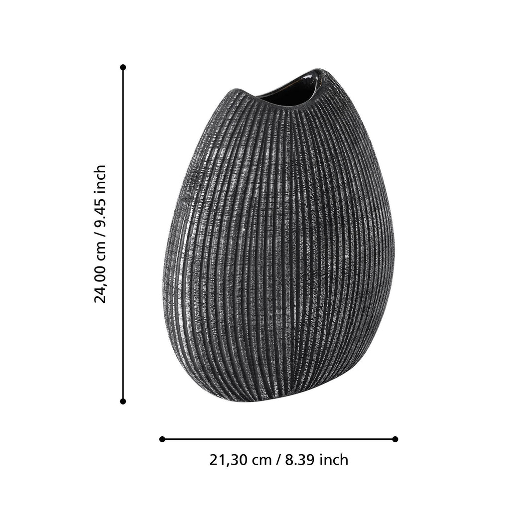 Vaas Shiguhe Zilver 21x10x24 cm
