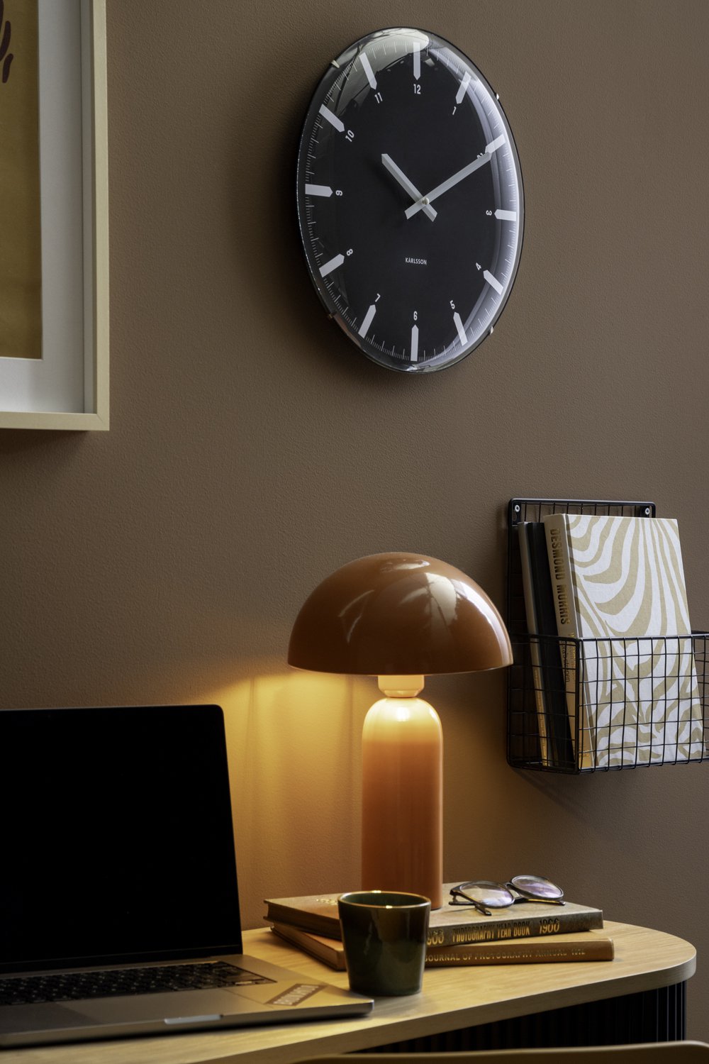 Wandklok Realista Dome