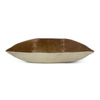 Half kussen dekensteek koe bruin/wit 35x45cm