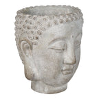 Bloempot 15x14x17 cm Grijs Steen Bloempot Binnen