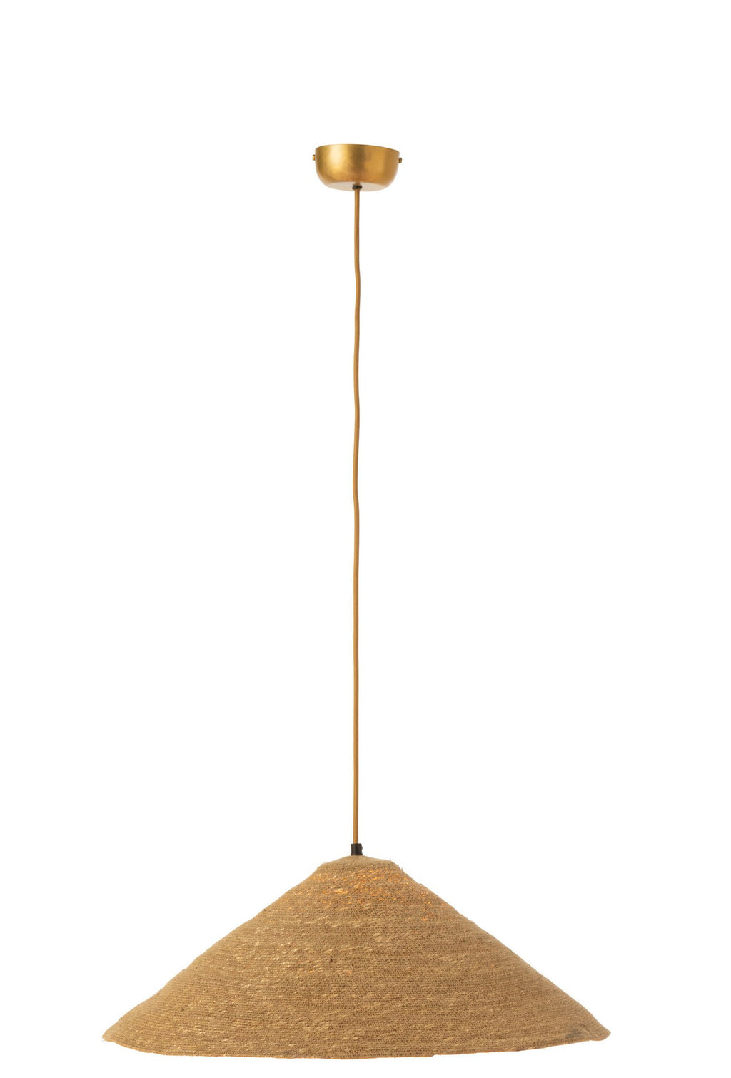 J-Line hangende Lamp Hoed Moonj - jute - naturel - small