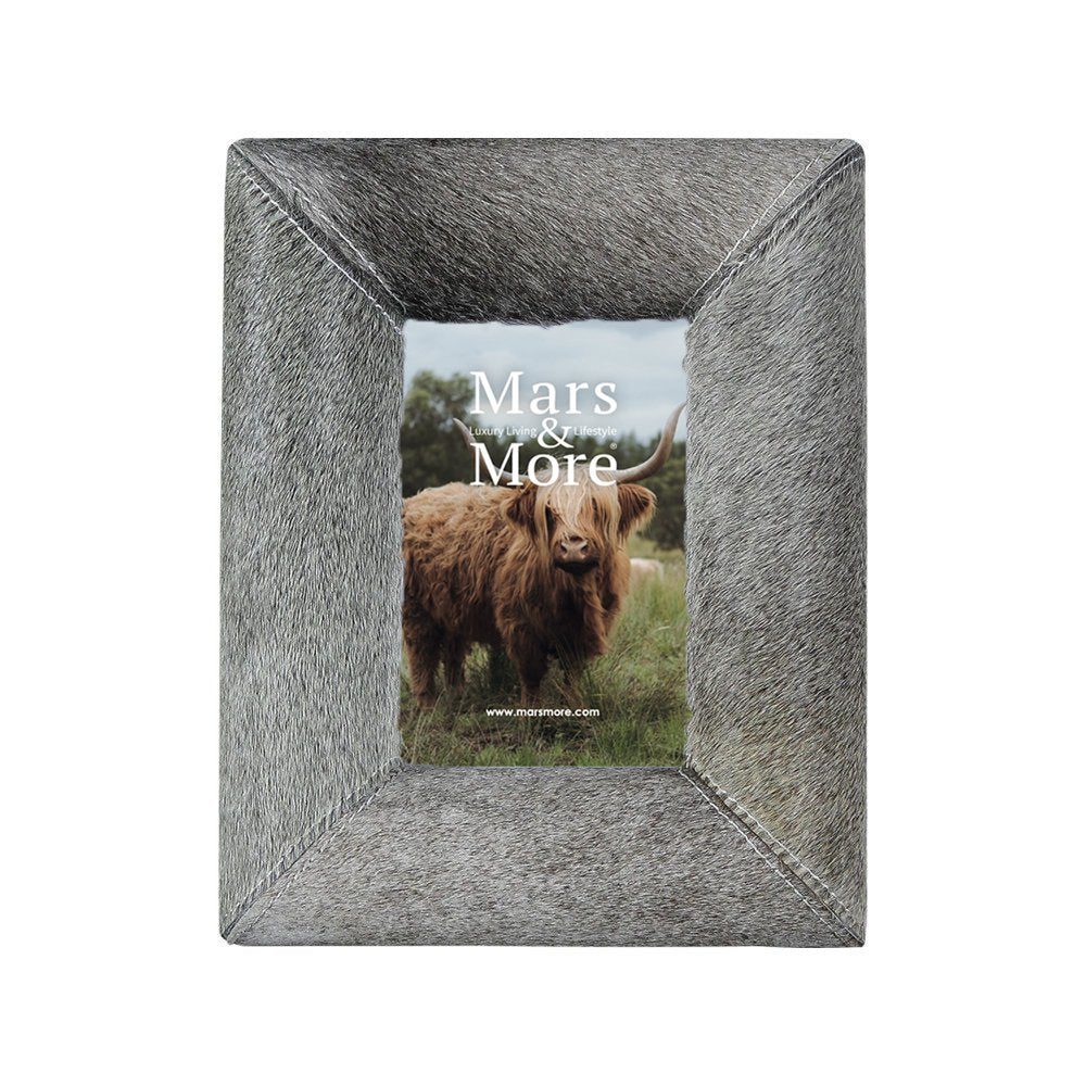 Fotolijst koe bol grijs 15x10cm