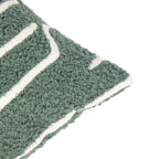Roy chenille jaquard kussen thijm groen 45x45cm
