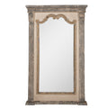 Spiegel 90x153 cm Grijs Beige Hout Wandspiegel