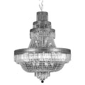 Kroonluchter Ø 80x105/220 cm Transparant IJzer Hanglamp