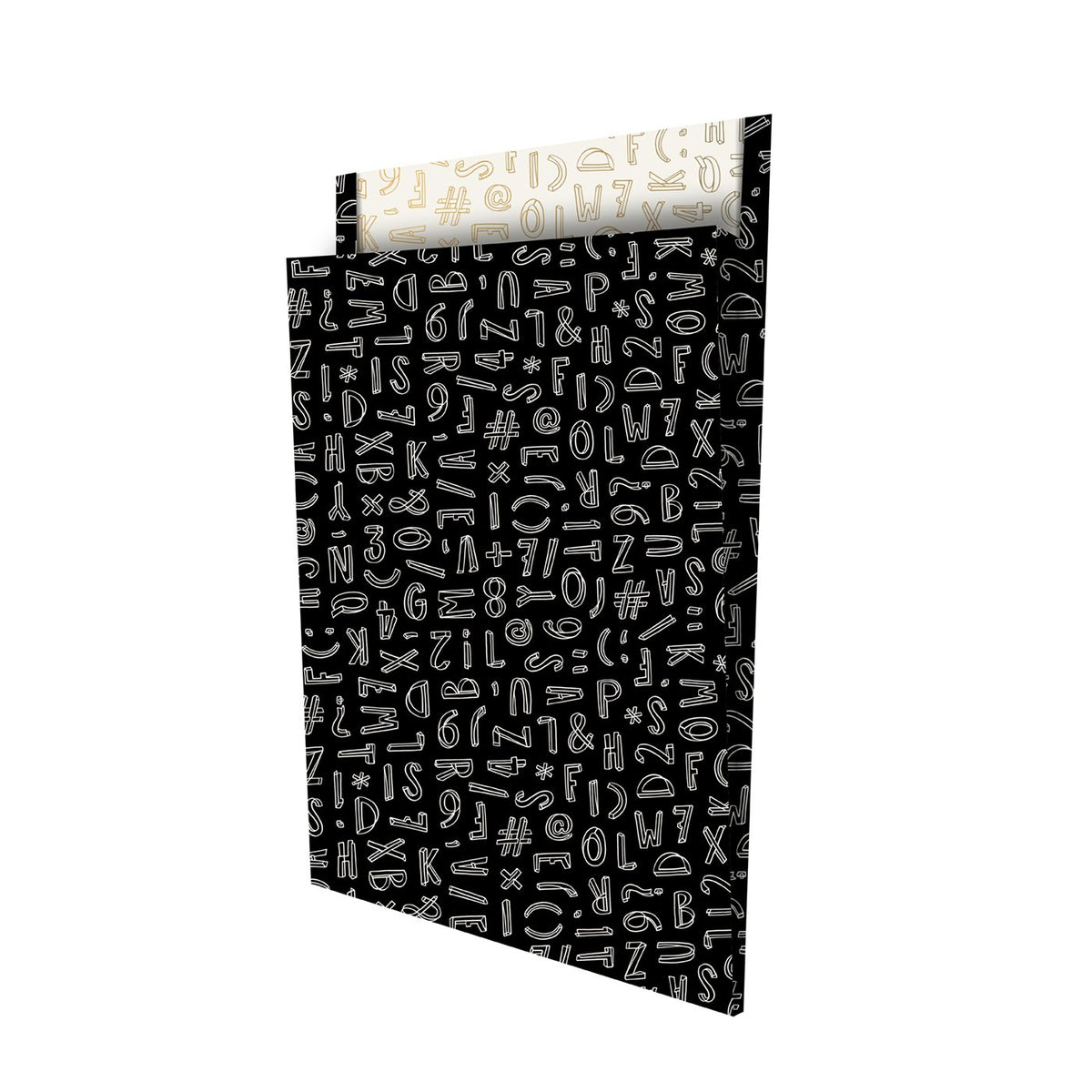 Typo Graphic – Tijdschriftenzakken - zwart/wit