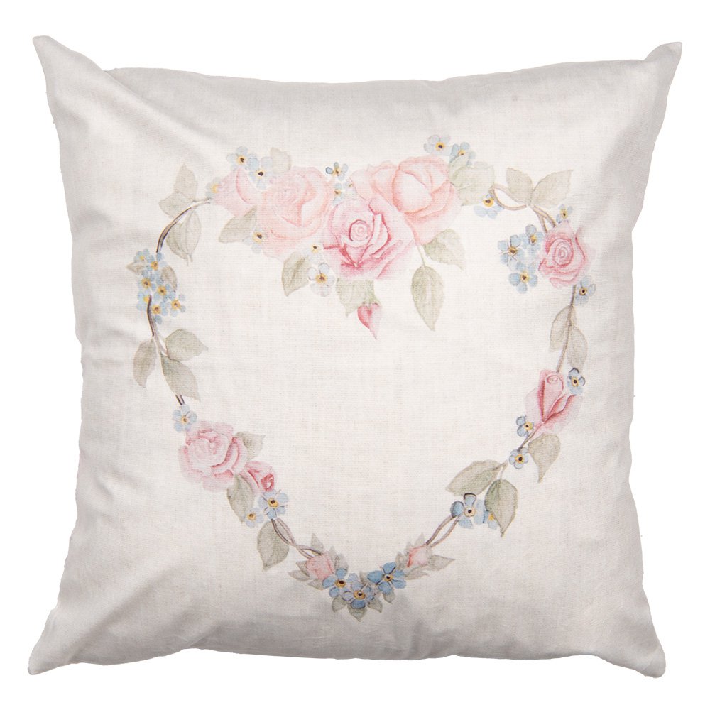 Sierkussen Beige Synthetisch Kussenhoes met Kussenvulling