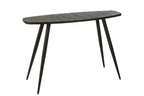 J-Line console Ovaal - hout - zwart