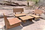 Thar teakhouten lounge bank outdoor