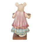 Decoratie Beeld Muis 17x15x26 cm Beige Kunststof