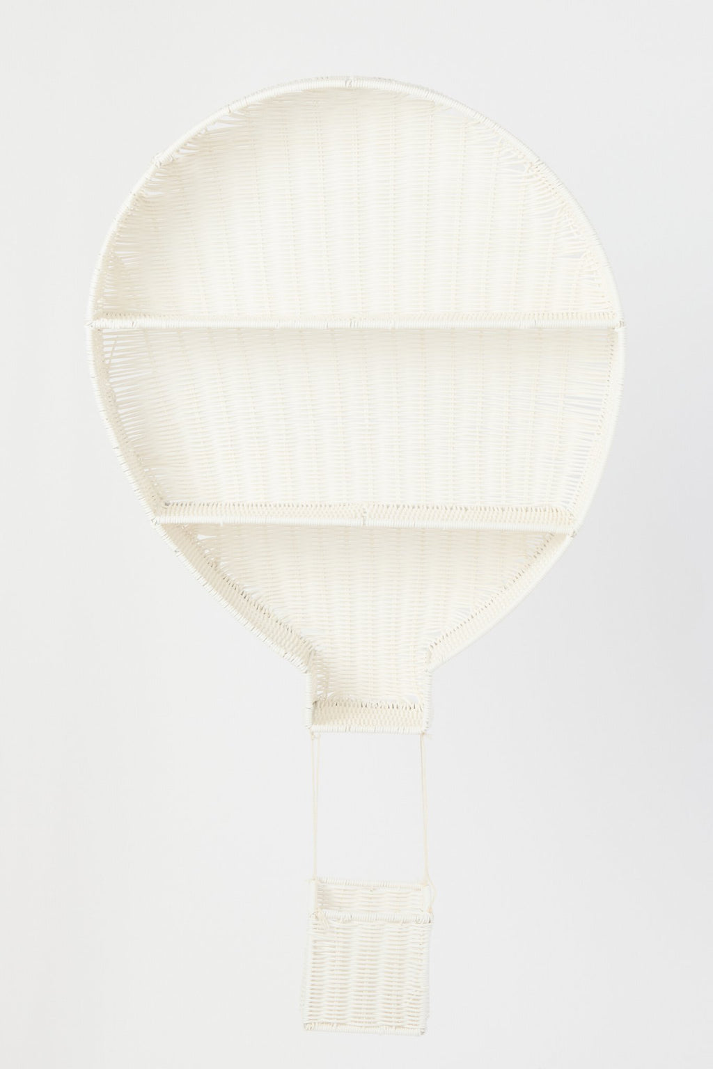J-Line wandrek Luchtballon - kunststof - wit