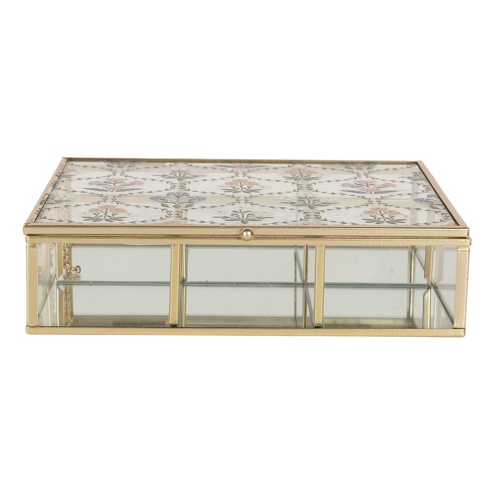 Sieradendoos 20x16x5 cm Transparant Glas