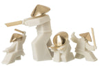 J-Line Martialartsfiguur - hars - wit/goud