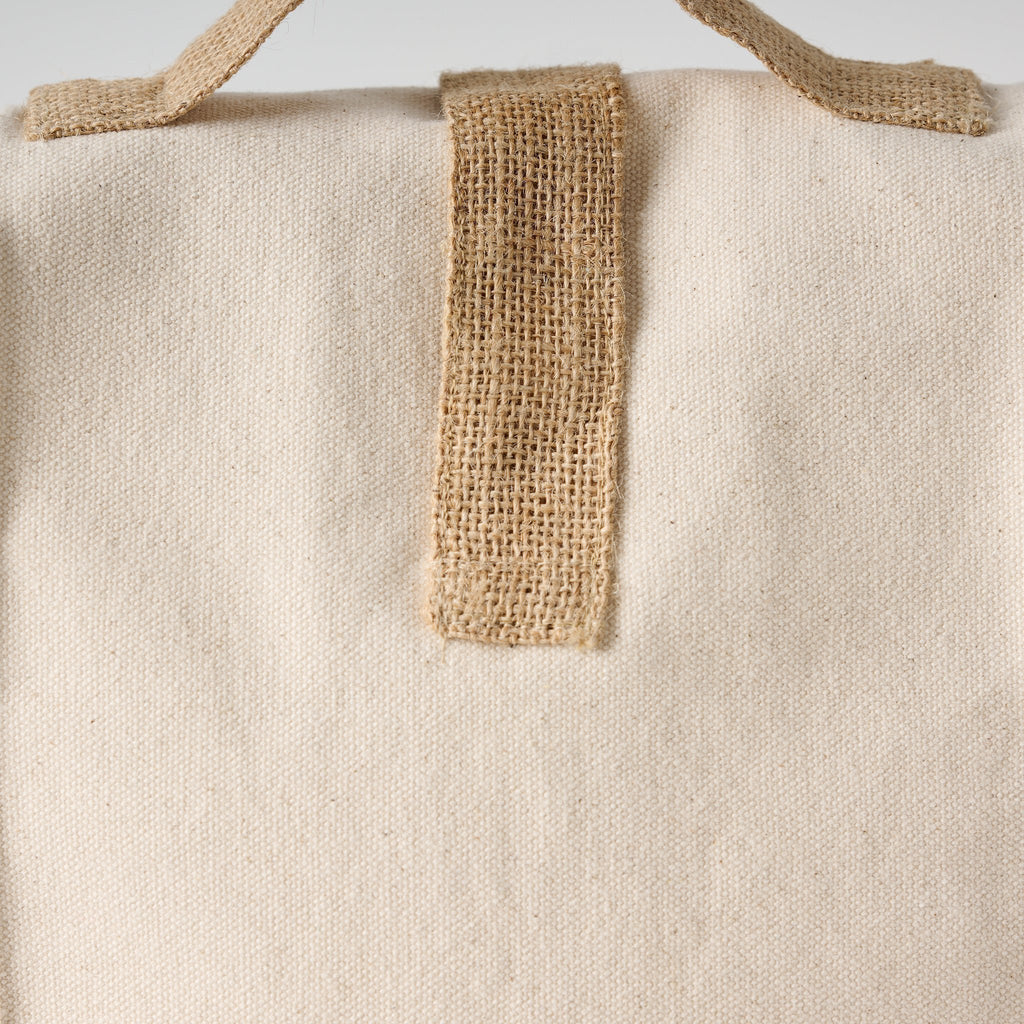 Tas | Lunchknop van canvasjute