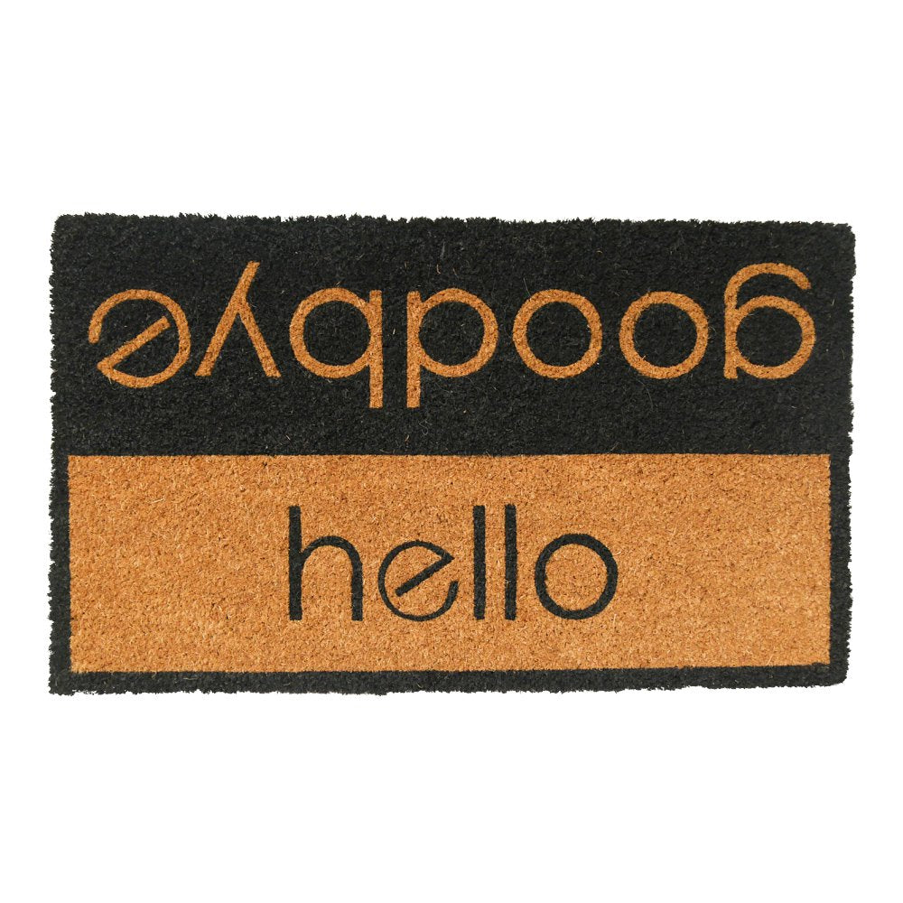 Deurmat kokos hello goodbye 75cm*