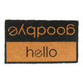 Deurmat kokos hello goodbye 75cm*