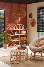J-Line Sofa Celine + Kussen Rotan Naturel