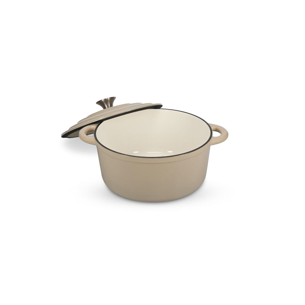 Kookpot 26cm gietijzer beige Ferno