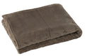 J-Line deken Snuggle - polyester - donkergrijs