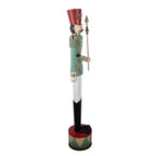 Kerstdecoratie Beeld Notenkraker 35x27x151 cm Groen Metaal
