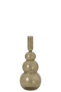 J-Line vaas Bubbels - glas - olijfgroen